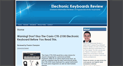 Desktop Screenshot of electronickeyboardsreview.com