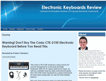 Tablet Screenshot of electronickeyboardsreview.com
